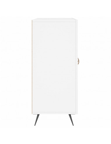 Credenza Bianca 90x34x80 cm in Legno Multistrato