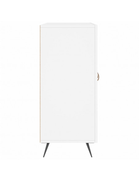 Credenza Bianca 90x34x80 cm in Legno Multistrato