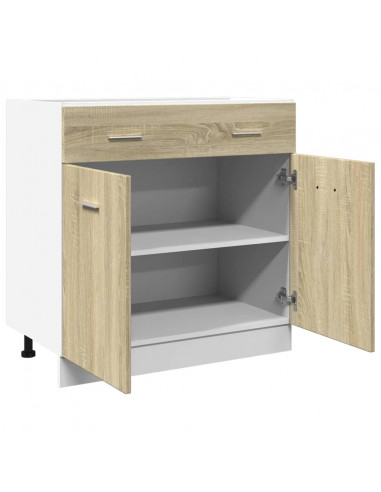 Mobile Inferiore Cassetto Rovere Sonoma 80x46x81,5 Multistrato