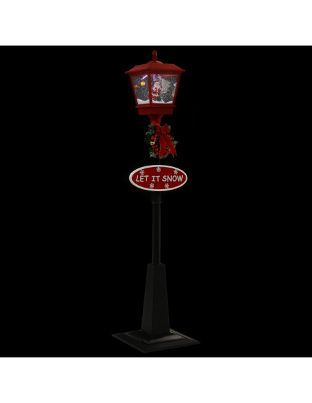 Lampione di Natale con Babbo Natale 180 cm LED