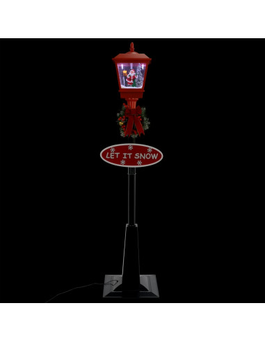 Lampione di Natale con Babbo Natale 180 cm LED