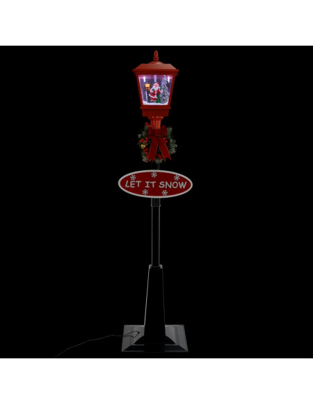 Lampione di Natale con Babbo Natale 180 cm LED