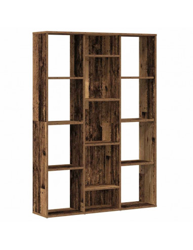 Libreria/Divisorio Legno Vecchio 100x24x140 cm in Truciolato