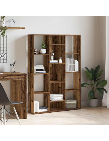 Libreria/Divisorio Legno Vecchio 100x24x140 cm in Truciolato