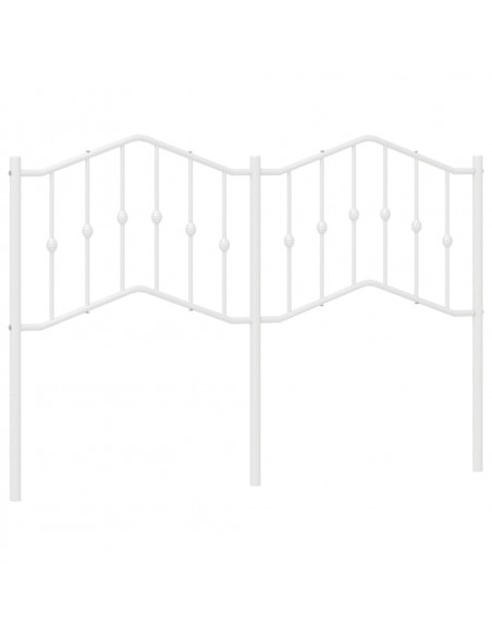 Testiera in Metallo Bianco 150 cm