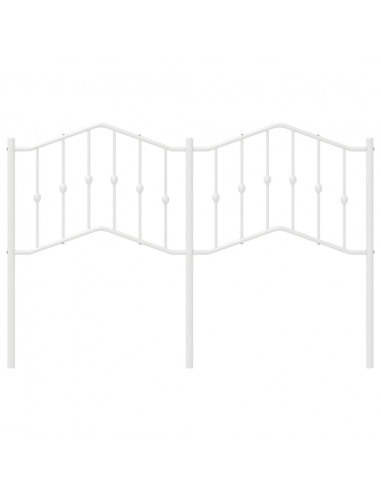 Testiera in Metallo Bianco 150 cm