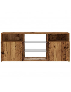 Mobile Porta TV con LED Legno Antico 120x30x50 cm Multistrato 2