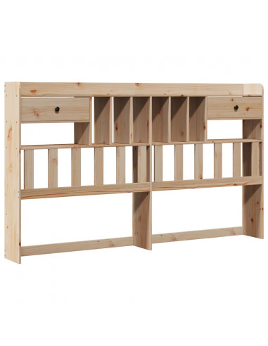 Letto Libreria senza Materasso 180x200 cm in Legno di Pino