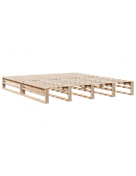 Letto Libreria senza Materasso 180x200 cm in Legno di Pino