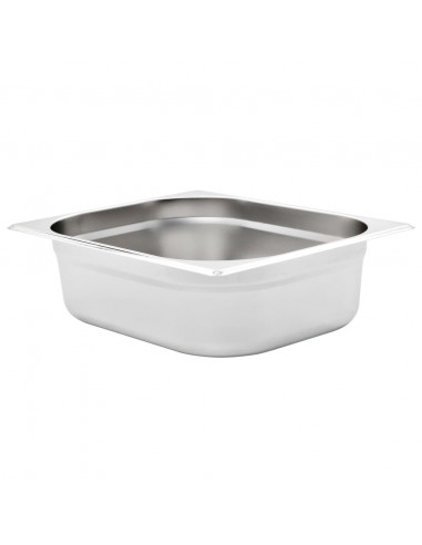 Contenitori Gastronorm 4 pz GN 1/2 100 mm in Acciaio Inox