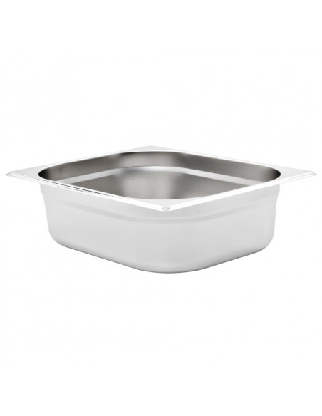 Contenitori Gastronorm 4 pz GN 1/2 100 mm in Acciaio Inox