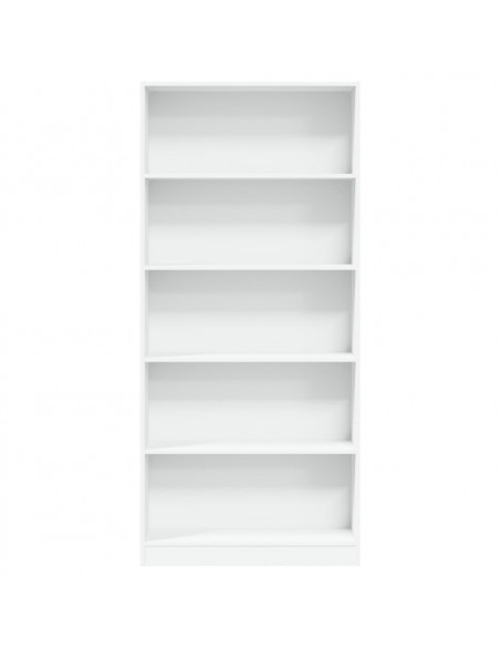 Libreria Bianca 80x24x176 cm in Legno Multistrato