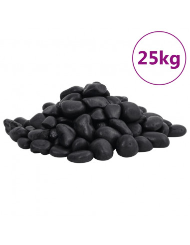 Ciottoli Levigati 25 kg Neri 2-5 cm