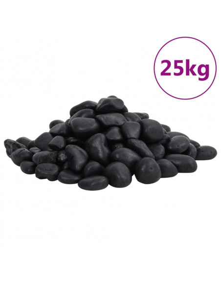 Ciottoli Levigati 25 kg Neri 2-5 cm