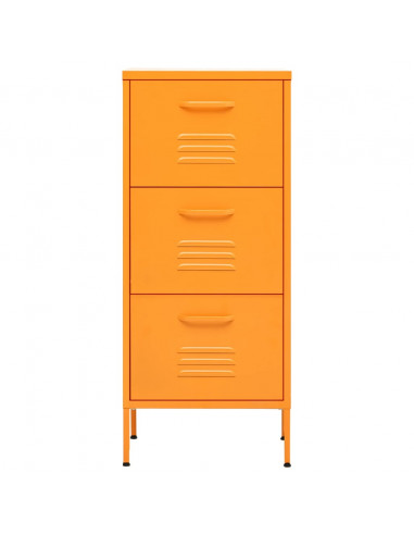 Armadietto Giallo Senape 42,5x35x101,5 cm in Acciaio