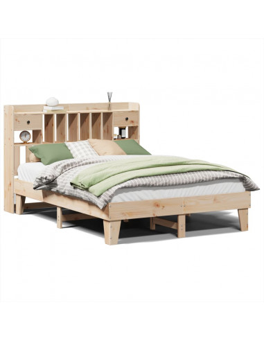 Letto senza Materasso 160x200 cm in Legno Massello di Pino