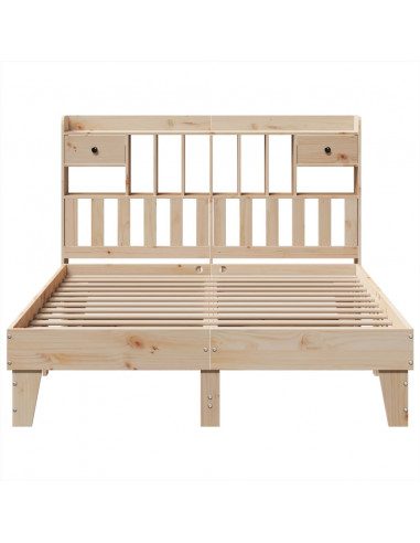 Letto senza Materasso 160x200 cm in Legno Massello di Pino