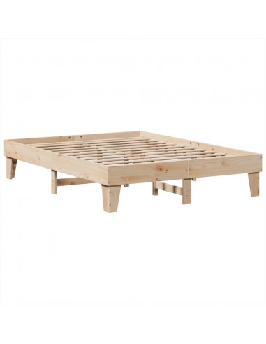 Letto senza Materasso 160x200 cm in Legno Massello di Pino