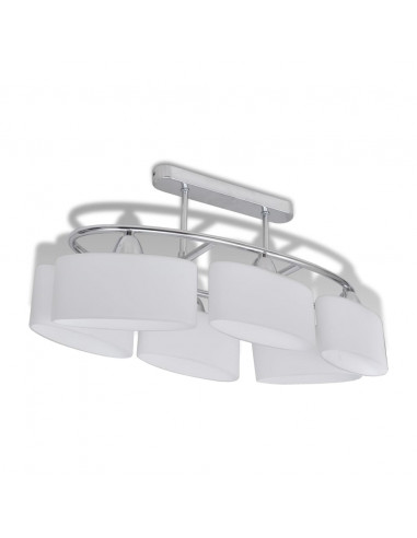 Lampade da Soffitto Ellissoidali 4 pz Paralume in Vetro E14