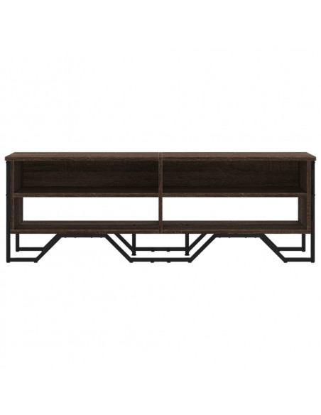 Mobile Porta TV Rovere Marrone 122x34x41cm in Legno Multistrato