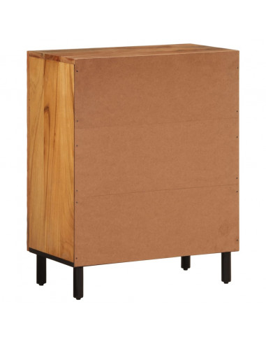 Credenza 60x33x75 cm in Legno Massello di Acacia