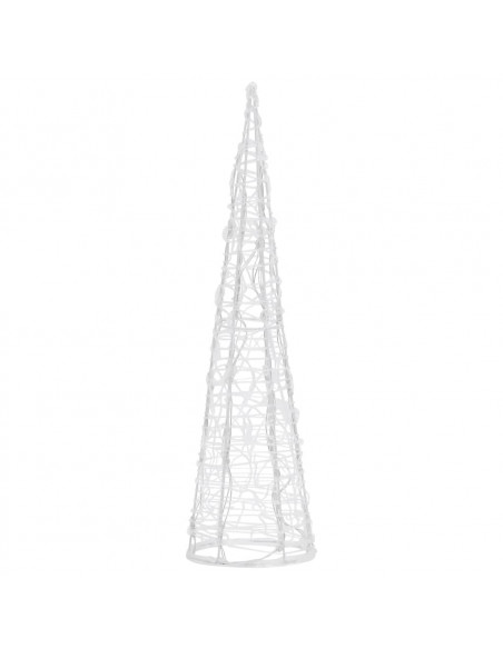 Piramide Decorativa Cono di Luce LED Acrilico Blu 60 cm