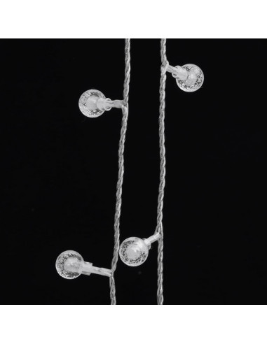 Filo di Luci Sferiche 40 m 400 LED Bianco Freddo 8 Funzioni