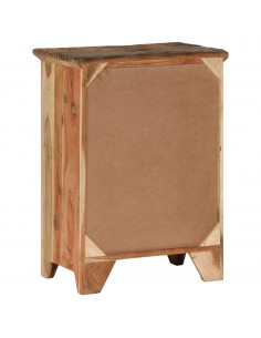 Credenza 55x33x75 in Legno Massello di Acacia e Recupero 2