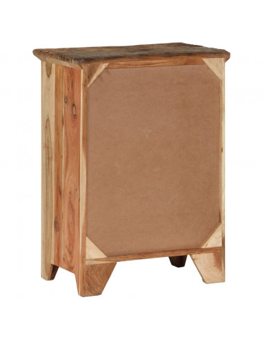 Credenza 55x33x75 in Legno Massello di Acacia e Recupero