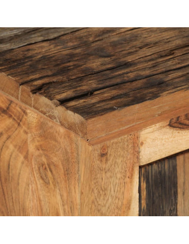 Credenza 55x33x75 in Legno Massello di Acacia e Recupero