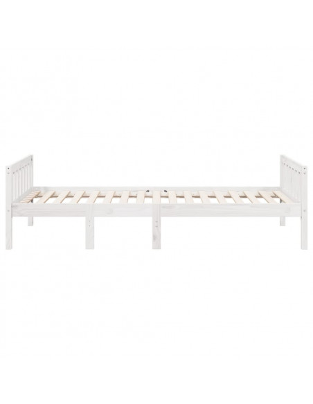 Letto per Bambini senza Materasso Bianco 80x200cm Massello Pino