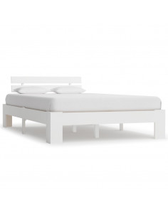 Giroletto Bianco in Legno Massello di Pino 140x200 cm 2