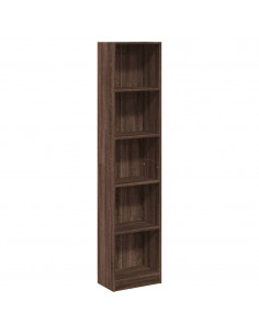 Libreria Rovere Marrone 40x24x176 cm in Legno Multistrato 2