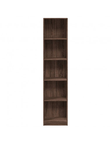 Libreria Rovere Marrone 40x24x176 cm in Legno Multistrato