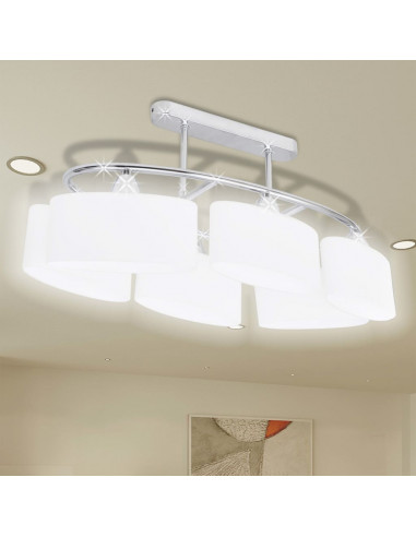 Lampade da Soffitto Ellissoidali 2 pz Paralume in Vetro E14