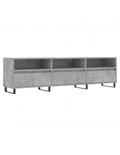 Mobile TV Grigio Cemento 150x30x44,5 cm Legno Multistrato 2