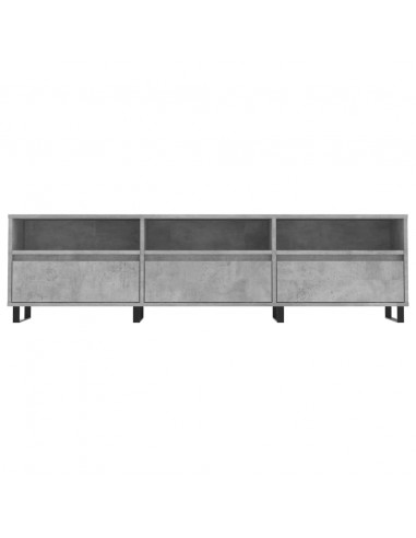Mobile TV Grigio Cemento 150x30x44,5 cm Legno Multistrato