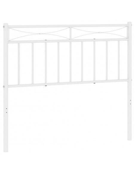 Testiera in Metallo Bianco 107 cm