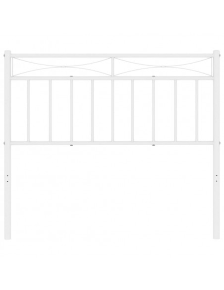 Testiera in Metallo Bianco 107 cm