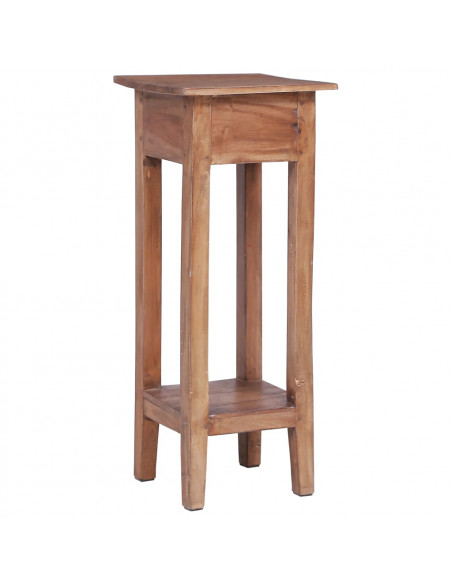 Piedistallo per Piante 30x30x67 cm in Legno Massello di Mogano