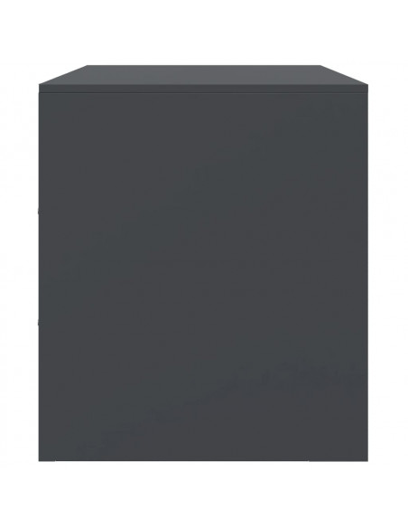 Mobili TV 2 pz Antracite 67x39x44 cm in Acciaio