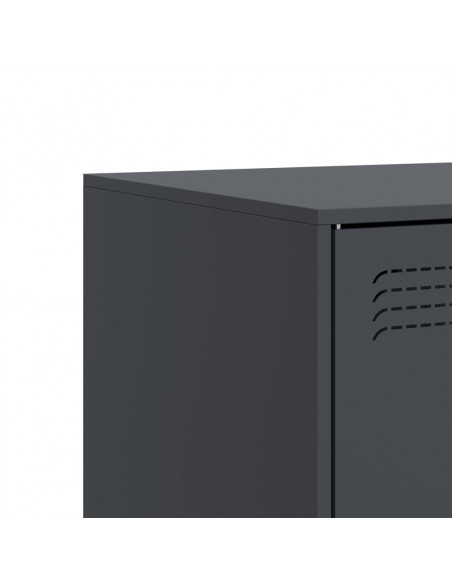 Mobili TV 2 pz Antracite 67x39x44 cm in Acciaio