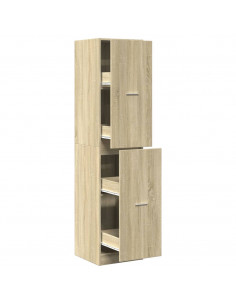 Armadietto da Farmacia Rovere Sonoma 40x41x174,5 cm Truciolato 2