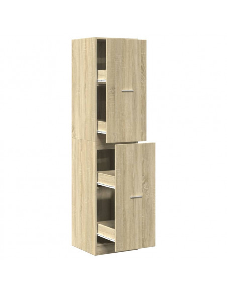 Armadietto da Farmacia Rovere Sonoma 40x41x174,5 cm Truciolato