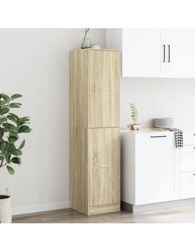 Armadietto da Farmacia Rovere Sonoma 40x41x174,5 cm Truciolato