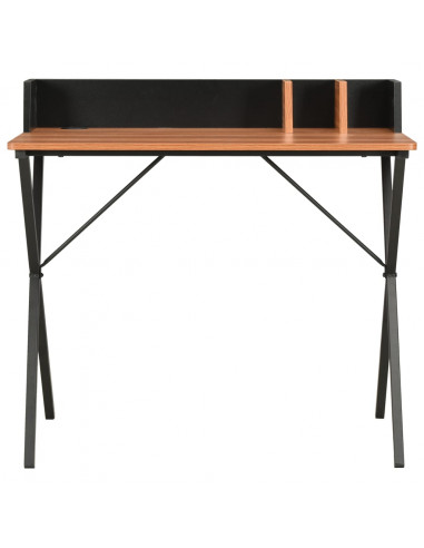 Scrivania Nera e Marrone 80x50x84 cm