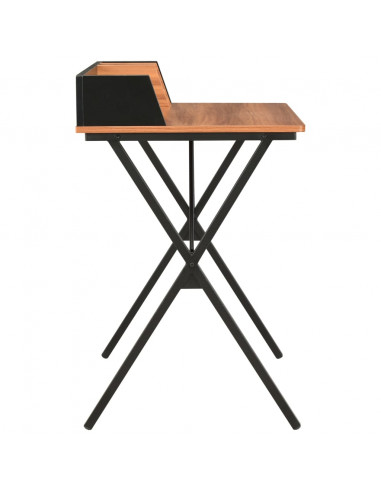 Scrivania Nera e Marrone 80x50x84 cm