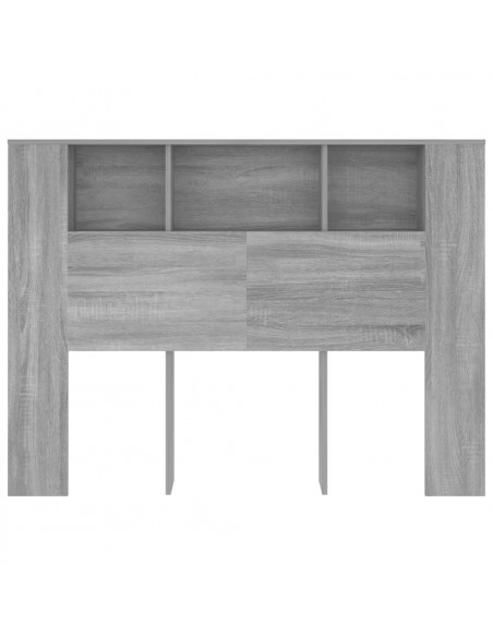 Testiera con Scomparti Grigio Sonoma 140x18,5x104,5 cm