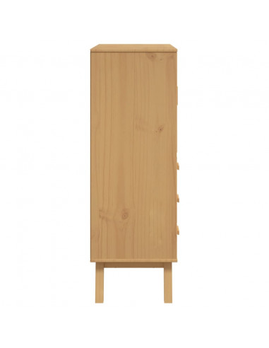 Credenza OLDEN Marrone 85x43x125 cm in Legno Massello di Pino