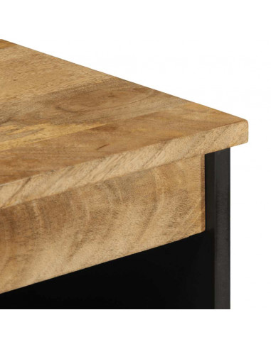 Credenza 60x33,5x75 cm in Legno Massello di Mango Grezzo